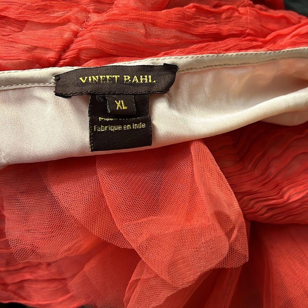Vineet Bahl Ruched One Shoulder Dress Size XL - Picture 5 of 5